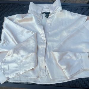 Cropped Satin Blouse